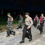 Patroli Gabungan TNI-Polri Sisir Lapangan Puputan Renon, Antisipasi Gangguan Kamtibmas
