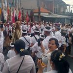 Kapolsek Abiansemal Pimpin Langsung Pengamanan Upacara Wraspati Ngepik / Ngerebeg