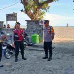 Liburan Hari Waisak Personel Polsek Kuta Utara Amankan  Tempat Wisata.