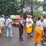 Unit Samapta Polsek Dawan Gelar Patroli KRYD di Sekitar Pura Goa Lawah