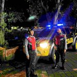 Samapta Polres Klungkung Patroli Malam “Blue Light Patrol”
