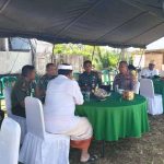 Kapolsek Dentim Hadiri Peletakan Batu Pertama Pembangunan Dapur Sehat MBG di Desa Kesiman Petilan