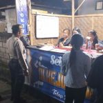 Dukung Kegiatan Masyarakat, Samapta Polsek Abiansemal Patroli Di Lokasi Turnamen Bola Voli