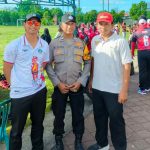 Polsek Denpasar Selatan Amankan Kegiatan Porjar Bali Cabor Baseball di Sanur Kaja