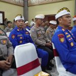 Kasat Polairud dan Kasat Binmas Polres Klungkung Hadiri Doa Bersama Lintas Agama di Polda Bali.