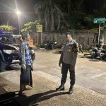 Padal Ipda Nyoman Sugita Pimpin Patroli Atensi Malam Minggu.