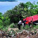 Polsek Nusa Penida Tindaklanjuti Kecelakaan Kerja di Desa Sakti.