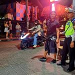 Beri Rasa Aman Wisatawan UKL Polsek Kuta Utara Patroli Ke Kawasan Wisata.