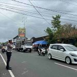Gelar Gatur Pagi, Polsek Abiansemal Hadir Di Tengah Mobilitas Warga