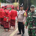 Polsek Dentim Amankan Rapat Kerja dan Gelar Agung Pasikian Semaya Warga Pande Bali di Liga Bali