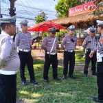 Optimalisasi Tugas dan Antisipasi Kepadatan Lalin, Kanit Lantas Polsek Dentim Pimpin Anev di Pos Waribang