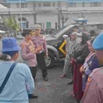 Kapolsek Benoa Sambangi Komunitas Pedagang Keliling di Pelabuhan Benoa