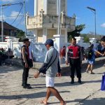 Polsek Nusa Penida Laksanakan Patroli dan Pengamanan di Pelabuhan Banjar Nyuh.