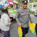 Polsek Denpasar Selatan Gelar Gerakan Pangan Murah, Salurkan 1 Ton Beras SPHP