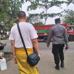 Polsek Dawan Gelar Patroli KRYD di Pelabuhan Kusamba dan Pura Goa Lawah