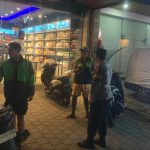 Patroli Di Jalan Batu Bolong  Polsek Kuta Utara Imbau Ojek Online  Jaga Kamtibmas