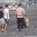 Polairud Polres Klungkung Amankan Pelabuhan dan Tradisi Banyu Pinaruh di Pantai Watu Klotok