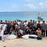 Polsek Nusa Penida Amankan Acara Pembukaan Lomba Surfing Tahun 2025