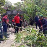 Berlanjut di Jalan Trenggana, Polsek Dentim Bersama TNI, Brimob