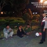 Patroli di Kawasan Taman Ayun Samapta Polsek Mengwi Sampaikan Imbauan Kamtibmas