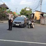 Wujudkan Kamseltibcarlantas, Personel Polsek Abiansemal Atur Lalu Lintas Sore