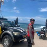 Polsek Kuta Utara Gelar Patroli Sore Cegah Curanmor Di Area Wisata Batu Bolong