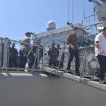 Wali Kota Denpasar Hadiri Acara Coffee Morning di Atas KRI YOS SUDARSO-353 di Pelabuhan Benoa
