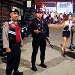 Polsek Kuta Utara Patroli  Sambangi Atlas Beach Club Beri Rasa Aman Pengunjung