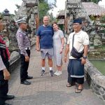 Patroli Rutin Polsek Mengwi Sambangi Kawasan Obyek Wisata Taman Ayun
