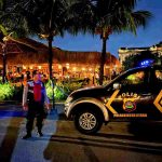 Polsek Kuta Utara Patroli Cegah Kriminalitas Di Jalur Wisata Jalan Pura Dalem Canggu