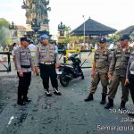 Polsek Klungkung Lakukan Pengamanan Hari Raya Galungan di Sejumlah Titik Kota Semarapura