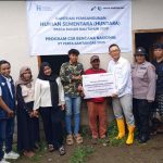 Polsek Dentim Dampingi Penyerahan Bantuan Hunian Sementara dari Human Initiative