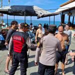 Pawas Ipda Sugita  Kendalikan Patroli Di Kawasan Wisata Eco Beach Canggu
