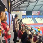 Patroli Samapta Polsek Abiansemal Sambangi Lokasi Turnamen Bola Voli