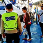 Satgas Banops Subsatgas  Polair Laksanakan Patroli dan Imbauan di Pelabuhan Gangga Ekspress Kusamba