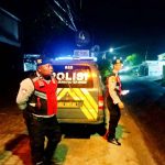 Minimalkan Potensi Kejahatan Jam Rawan, Samapta Polsek Abiansemal Gelar Patroli Subuh