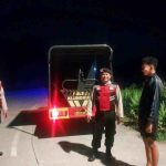 Cegah Balap Liar, Unit Samapta Polsek Klungkung Intensifkan Patroli Malam di Jembatan Merah PKB.