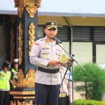 Polres Klungkung Gelar Apel Pergeseran Pasukan Pengamanan Tahun Baru 2026.