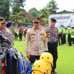 Wakapolres Klungkung Pimpin Jam Pimpinan dan Cek Kesiapan Peralatan Ops Lilin Serta Tanggap Bencana.