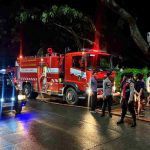 Polres dan Polsek Klungkung Tangani Kebakaran Bengkel Sepeda Motor di Simpang Dukuh.