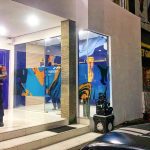 Polsek Kuta Utara Patroli Pantau Aktifitas Masyarakat Di Jalan Gatsu Barat.