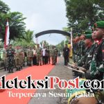 Kunjungan Menhan RI Didampingi Pangdam IX/Udayana, Beri Motivasi Prajurit Yonif TP 877/Biinmaffo