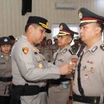 Kapolresta Pimpin Upacara Sertijab dan Penyerahan Jabatan Kasi Humas Polresta