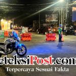 Layani Masyarakat Pengguna Jalan  Polsek Kuta Utara Strong Point Malam Hari