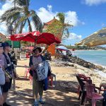 Jaga Kamtibmas Personel Satpolairud Polresta Denpasar Pos Kuta Patroli Dialogis di Pesisir Pantai