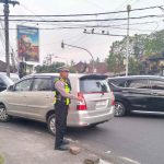 Polsek Abiansemal Optimalkan Pengawasan & Pengaturan Lalu Lintas Saat Libur Imlek