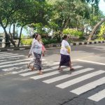 Polsek Dawan Laksanakan Pengamanan di Pura Goa Lawah.