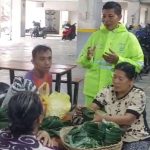 Polsek Denpasar Barat Intensifkan Sambang Kamtibmas di Pasar Kumbasari, Warga Diimbau Waspada Cuaca Ekstrem