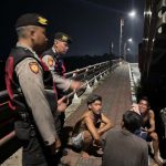 Samapta Polres Klungkung Intensifkan “Blue Light Patrol” Jaga Kamtibmas di Malam Hari.