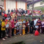 Bhabinkamtibmas Desa Mengwi Atensi Parade Ogoh-Ogoh TK se-Kecamatan Mengwi